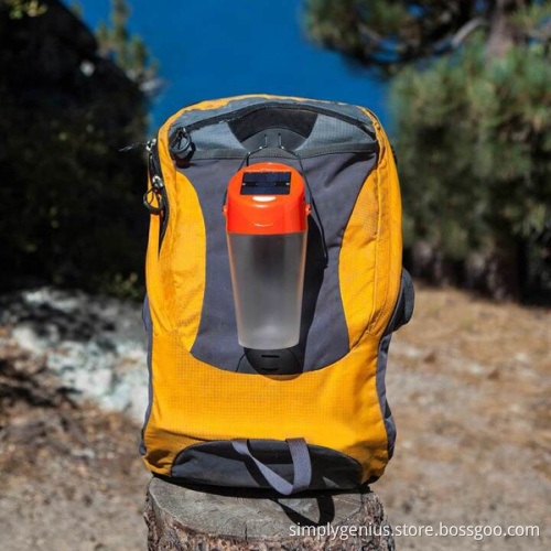 (hot)multi-functional portable bottle shape solar led camping lantern